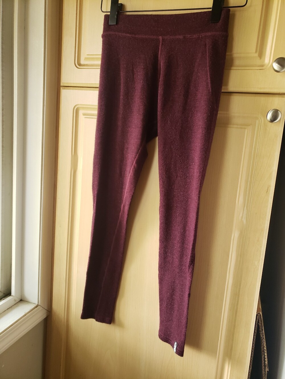 Icewear Merino Wool Maroon Knit Leggings